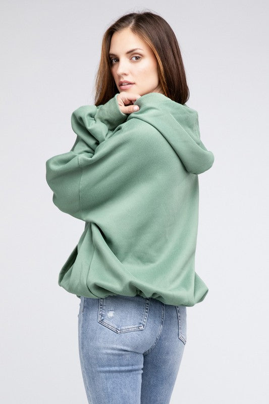 BiBi Oversized Half Zip Hoodie Sweatshirt in 4 Colors - Only Extra Large Available