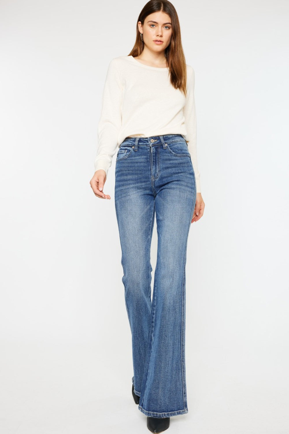 Kancan Cat's Whiskers Flare Jeans