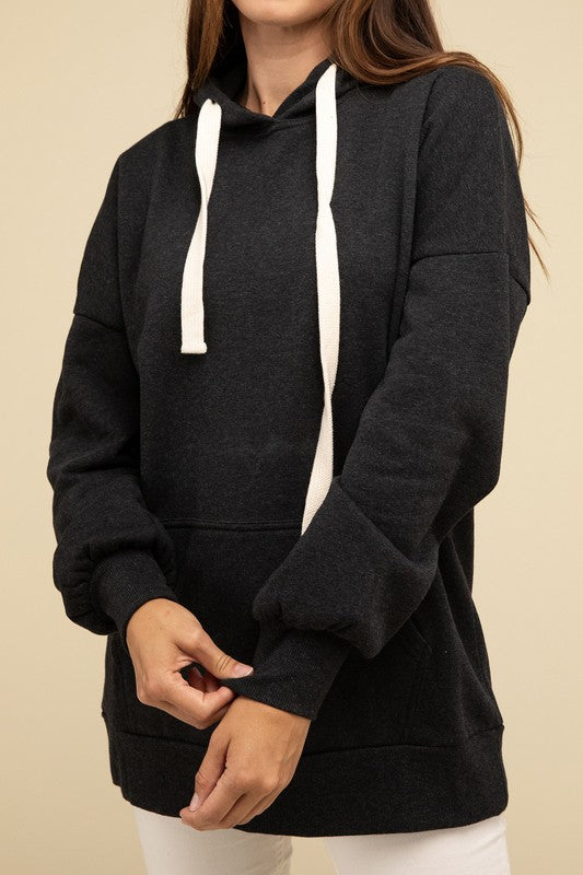 Zenana Oversized Hoodie Sweatshirt Top in 3 Colors