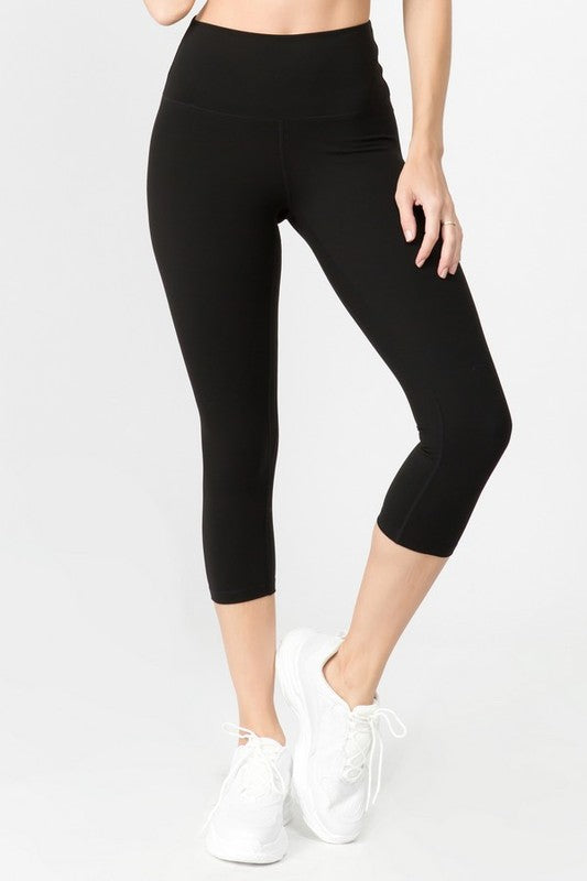 Yelete Buttery Soft Capri Activewear Leggings in 8 Colors