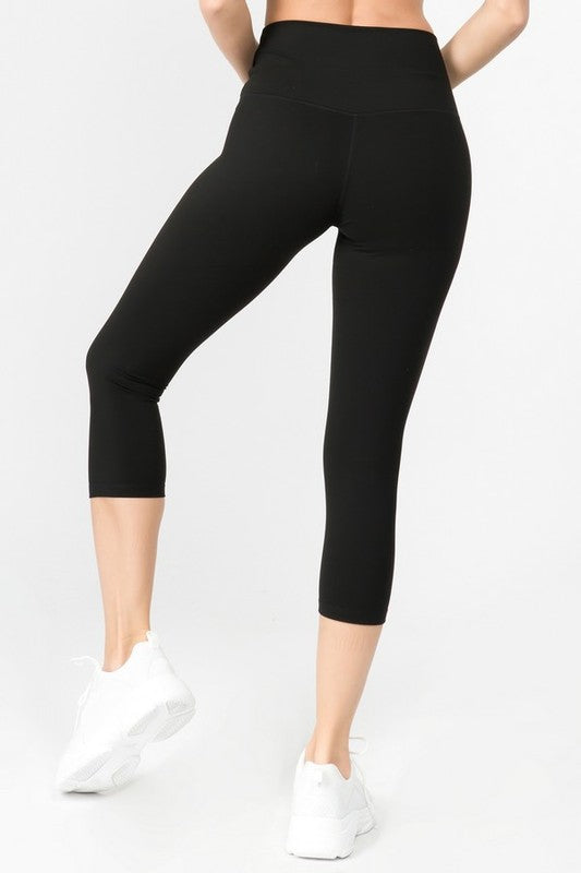 Yelete Buttery Soft Capri Activewear Leggings in 8 Colors