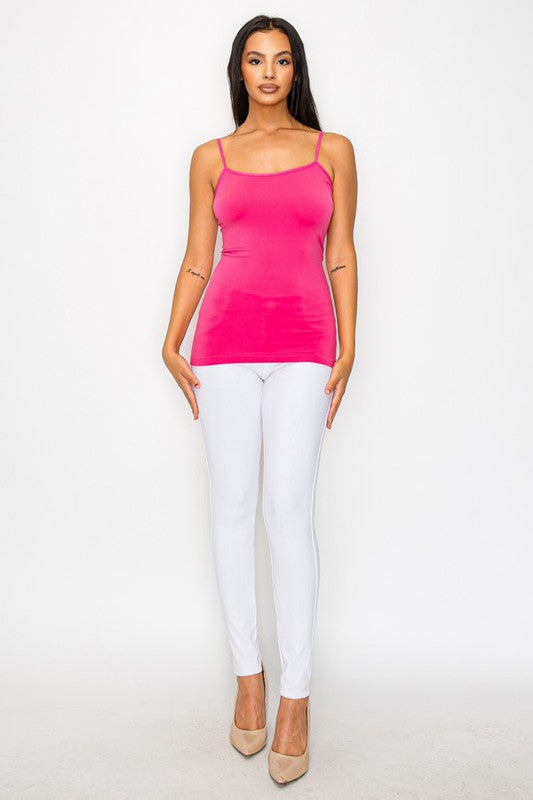 Yelete One Size Seamless Fitted Cami Tank Top in 8 Colors