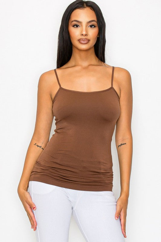 Yelete One Size Seamless Fitted Cami Tank Top in 8 Colors