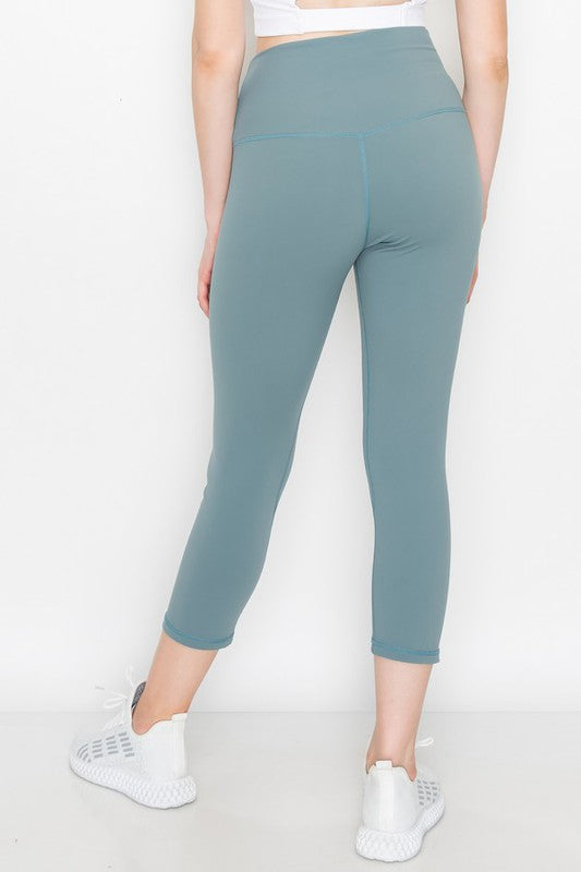 Yelete Buttery Soft Capri Activewear Leggings in 8 Colors