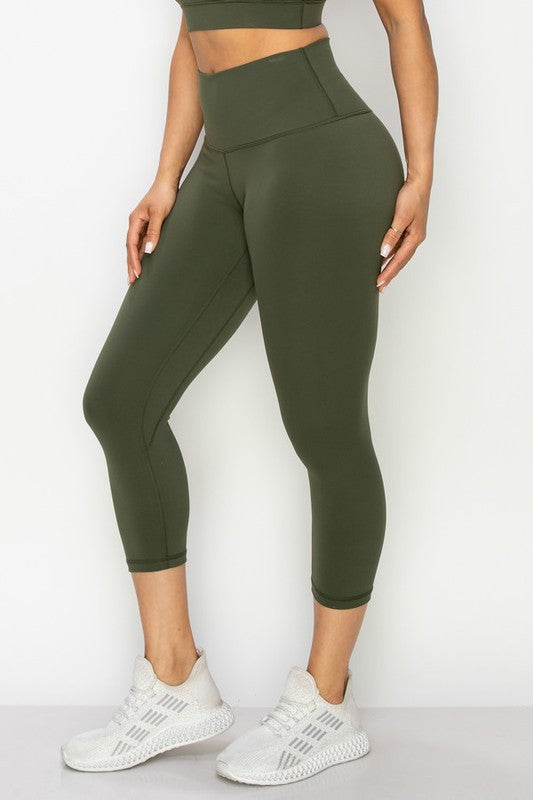 Yelete Buttery Soft Capri Activewear Leggings in 8 Colors