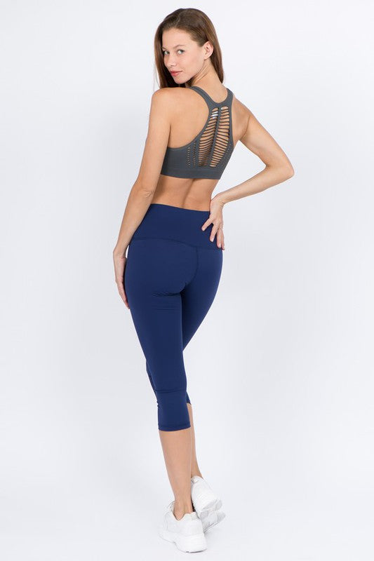 Yelete Buttery Soft Capri Activewear Leggings in 8 Colors