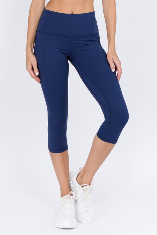 Yelete Buttery Soft Capri Activewear Leggings in 8 Colors