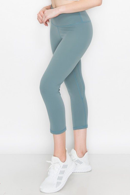 Yelete Buttery Soft Capri Activewear Leggings in 8 Colors