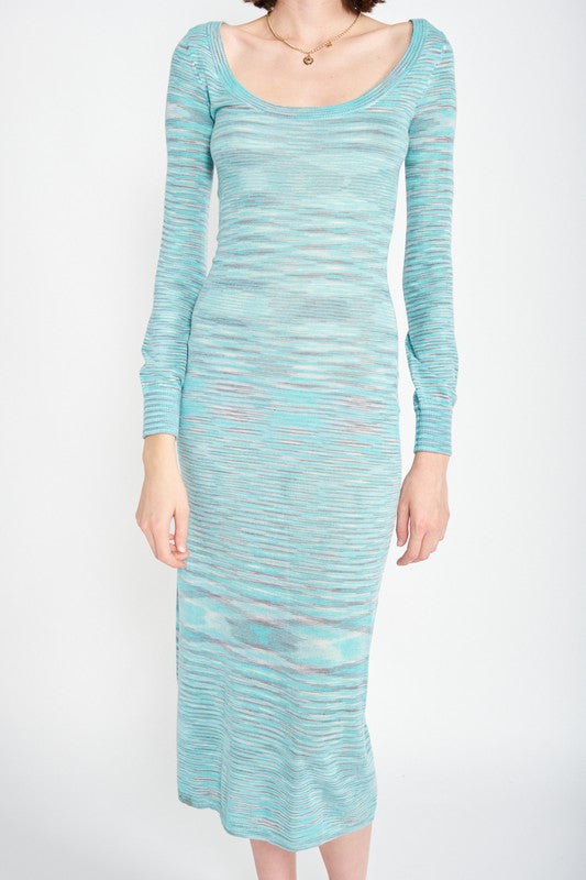 EMORY PARK SCOOP NECK SWEATER MIDI DRESS