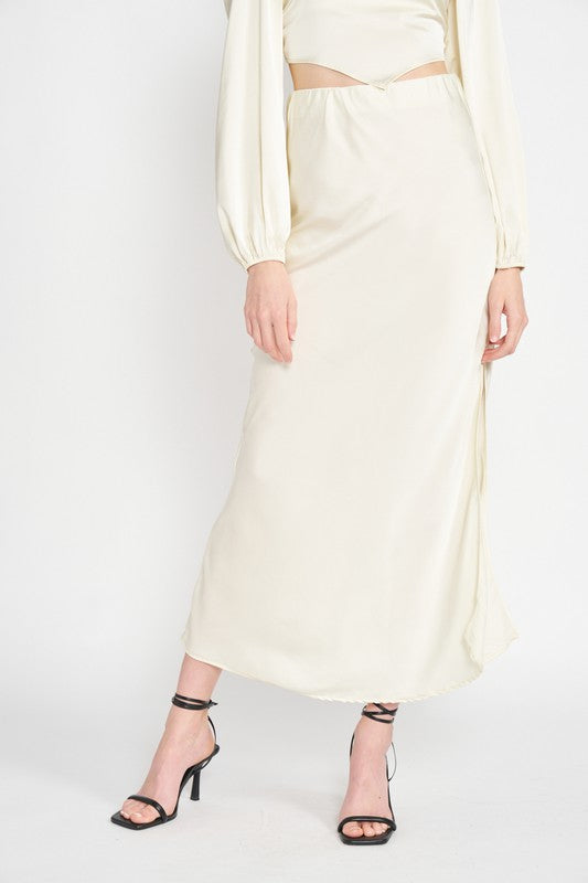 Emory Park Full Side Slit Maxi Skirt