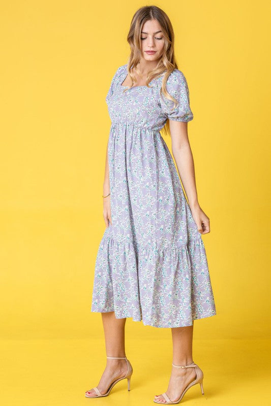 Ditsy Floral Square Neck Sundress