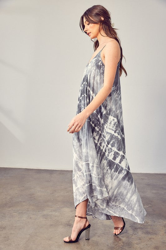 Mustard Seed Tie-Dye Cami Maxi Dress in 2 Colors