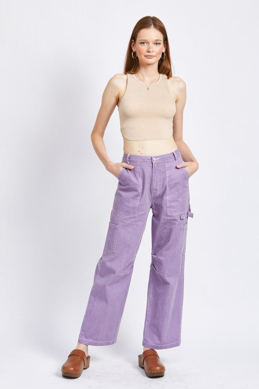 EMORY PARK HIGH RISE CARPENTER PANTS IN 3 COLORS