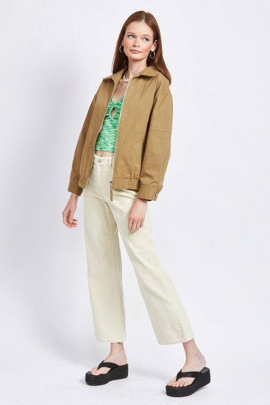 EMORY PARK COTTON OVERSIZED BOMBER JACKET