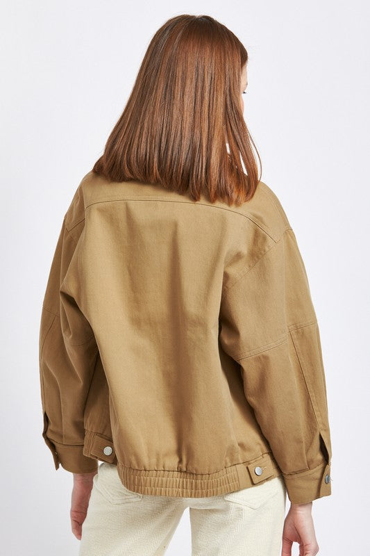 EMORY PARK COTTON OVERSIZED BOMBER JACKET