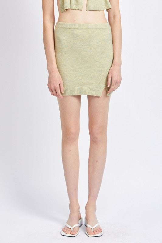 EMORY PARK ASYMMETRICAL BUTTON UP MINI SKIRT