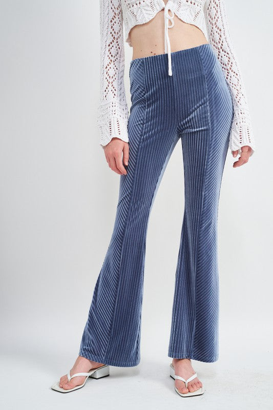 EMORY PARK HIGH RISE KNIT FLARED PANTS