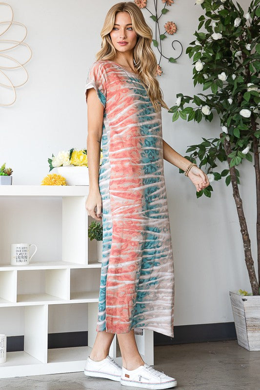 Jade By Jane Plus Size Tie-Dye Maxi Dress