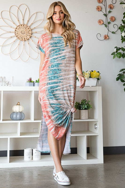 Jade By Jane Plus Size Tie-Dye Maxi Dress