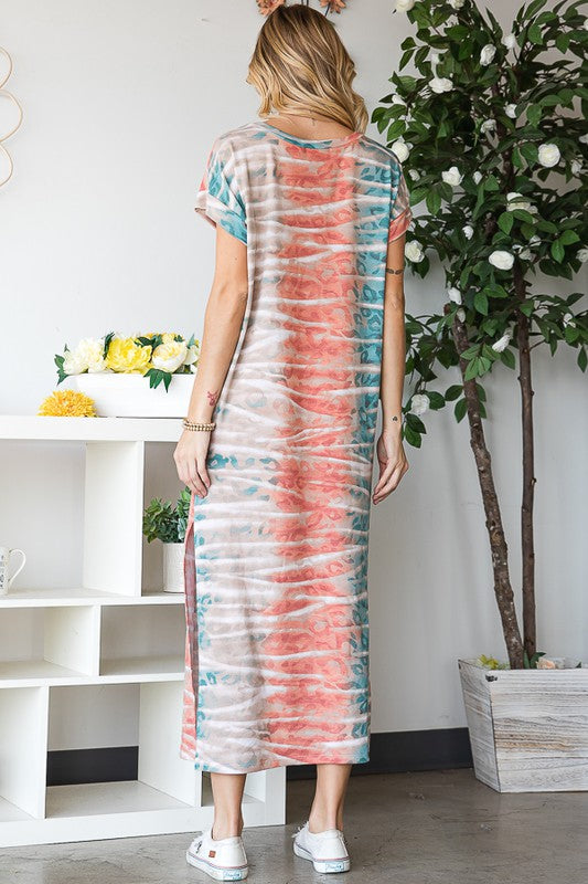 Jade By Jane Plus Size Tie-Dye Maxi Dress