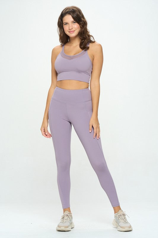 OTOS Active Two Piece Tank and Leggings Set in 3 Colors