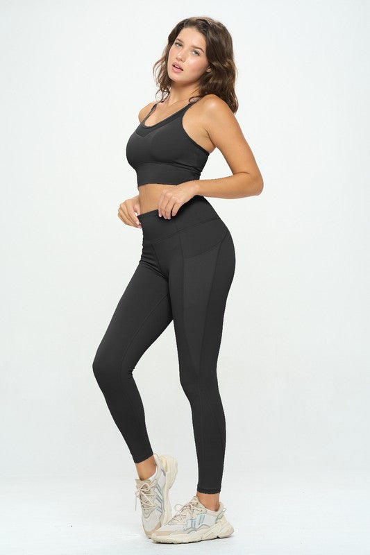 OTOS Active Two Piece Tank and Leggings Set in 3 Colors