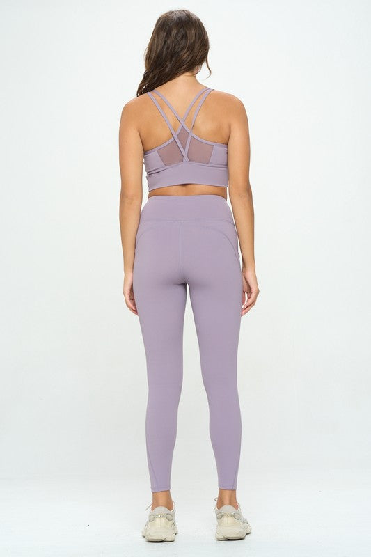 OTOS Active Two Piece Tank and Leggings Set in 3 Colors