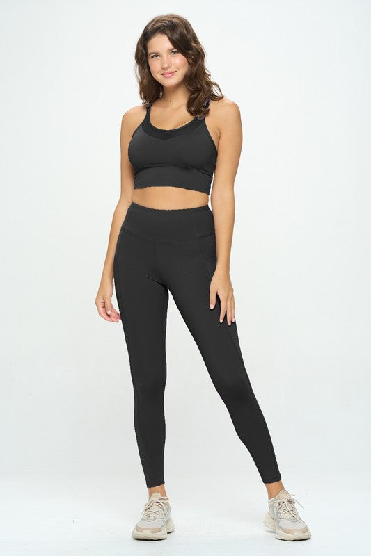 OTOS Active Two Piece Tank and Leggings Set in 3 Colors