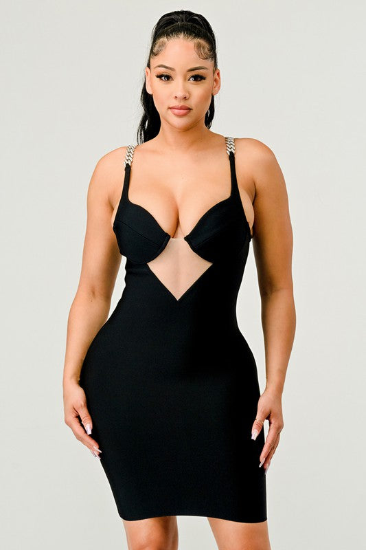 ATHINA HOLIDAY BANDAGE DRESS