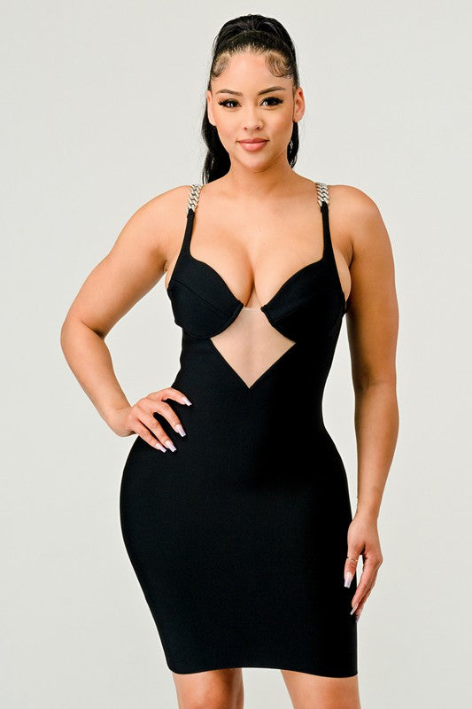 ATHINA HOLIDAY BANDAGE DRESS