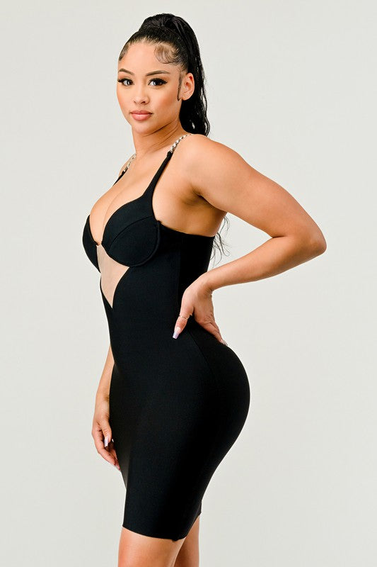 ATHINA HOLIDAY BANDAGE DRESS