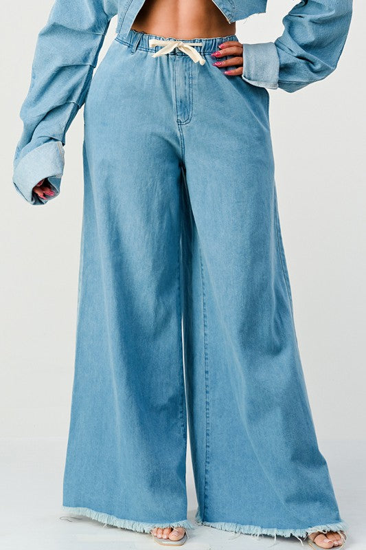 Athina Extra Wide Leg Denim Jeans