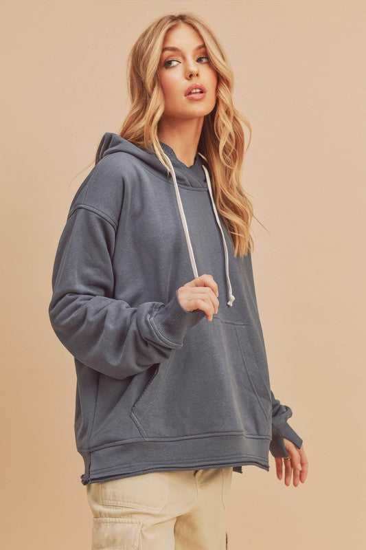 Aemi + Co Clara Hooded Tunic Sweatshirt in 11 Colors