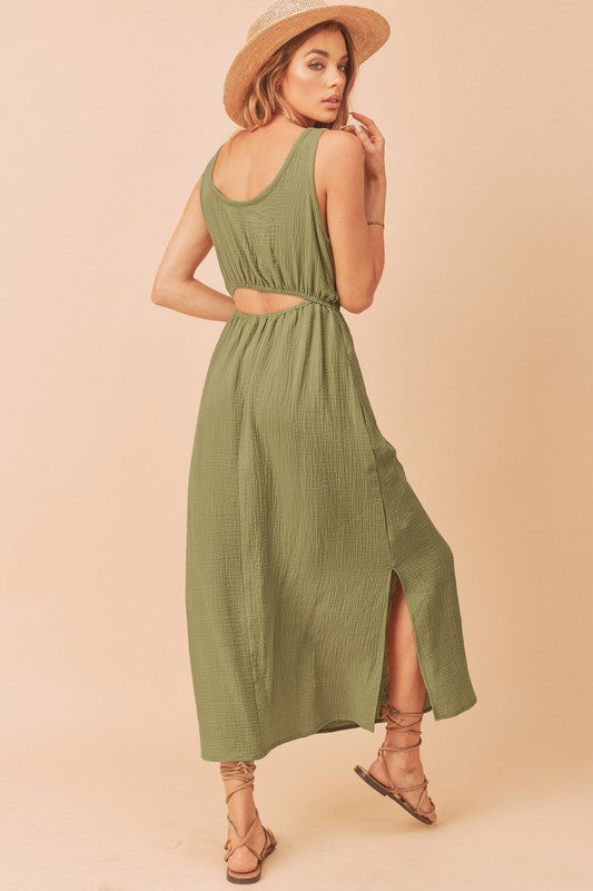 Aemi + Co Darci Cotton Gauze Cami Midi Dress in 6 Colors