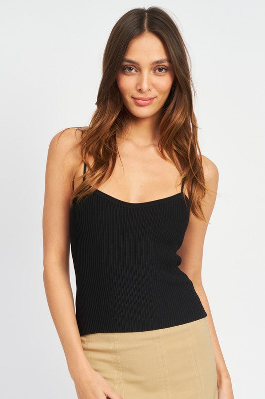 SPAGHETTI STRAP CAMI TOP