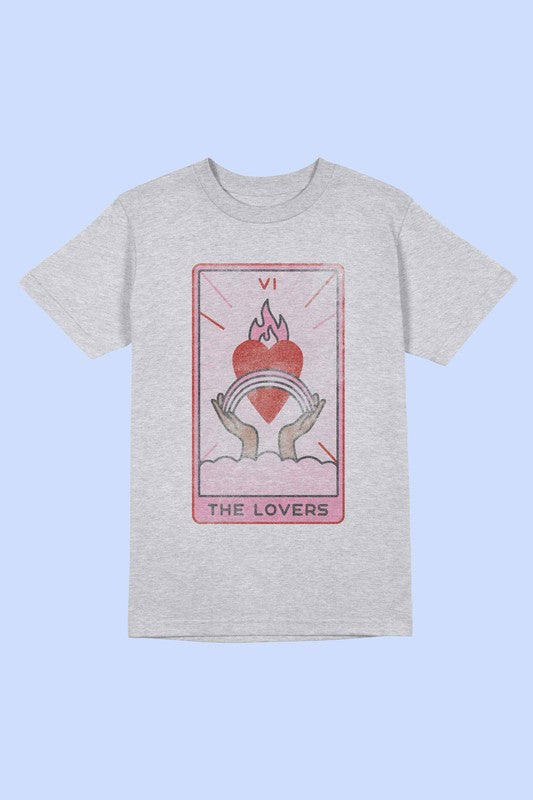 Alphia UNISEX "The Lovers Tarot Card" Graphic Tee in 7 Colors