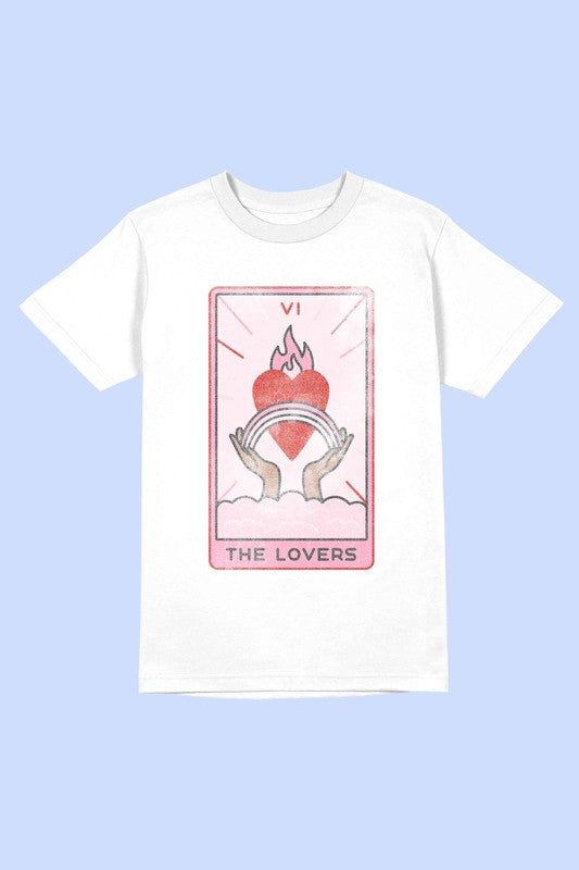 Alphia UNISEX "The Lovers Tarot Card" Graphic Tee in 7 Colors