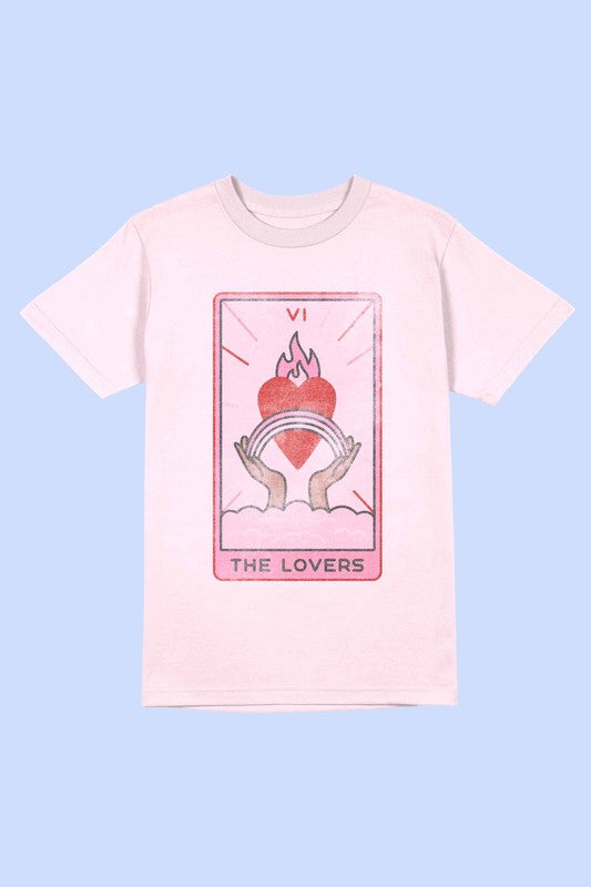 Alphia UNISEX "The Lovers Tarot Card" Graphic Tee in 7 Colors