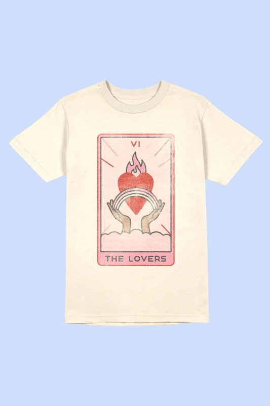 Alphia UNISEX "The Lovers Tarot Card" Graphic Tee in 7 Colors