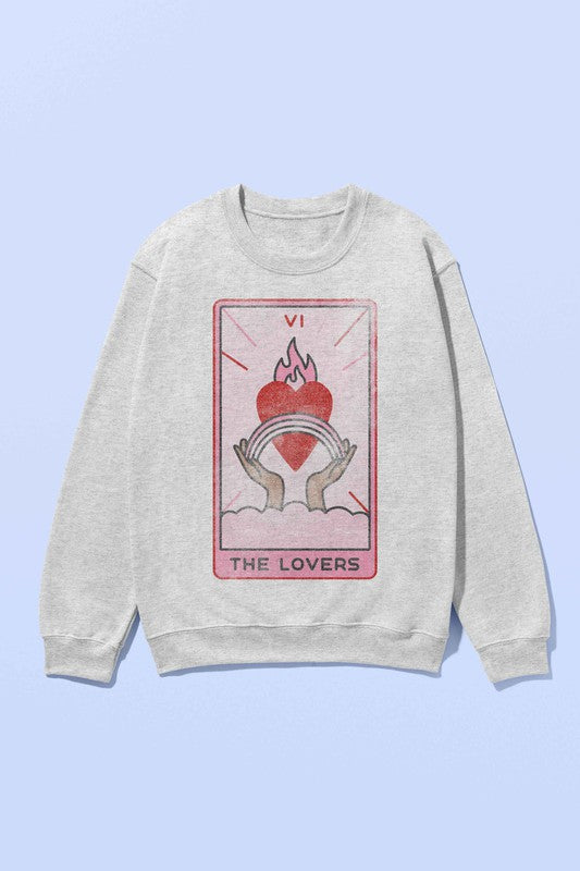 Alphia UNISEX "The Lovers Tarot Card" Graphic Sweatshirt