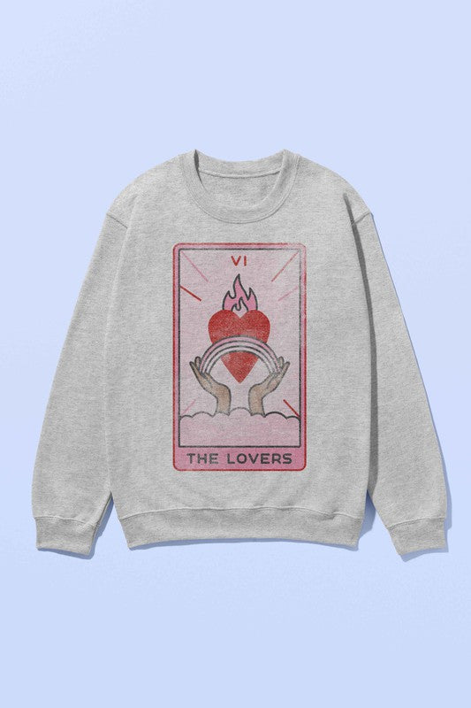 Alphia UNISEX "The Lovers Tarot Card" Graphic Sweatshirt