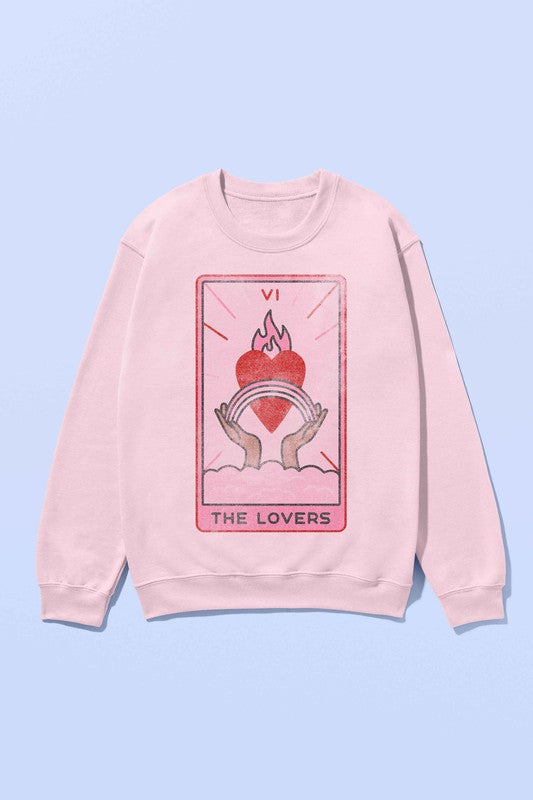 Alphia UNISEX "The Lovers Tarot Card" Graphic Sweatshirt