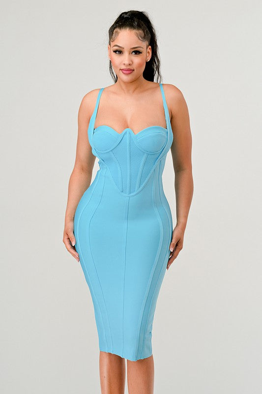 Athina Corset Bandage Dress in 2 Colors