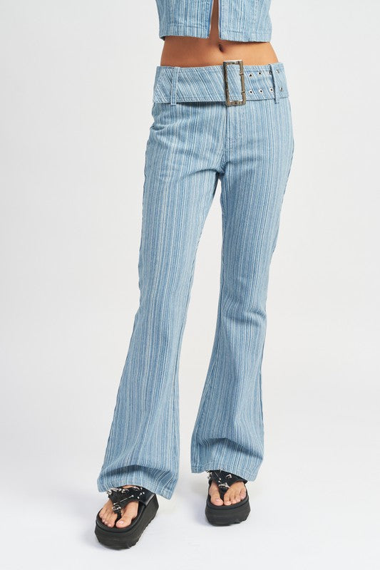 EMORY PARK LOW RISE FLARED JEANS