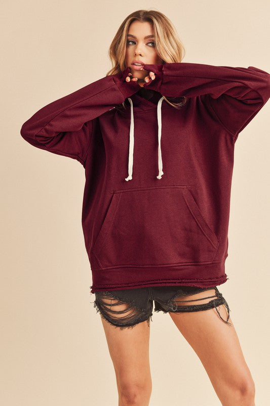 Aemi + Co Clara Hooded Tunic Sweatshirt in 11 Colors