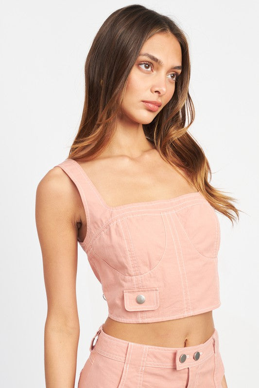 EMORY PARK CROPPED TOP IN 2 COLORS