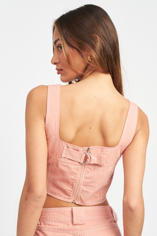 EMORY PARK CROPPED TOP IN 2 COLORS