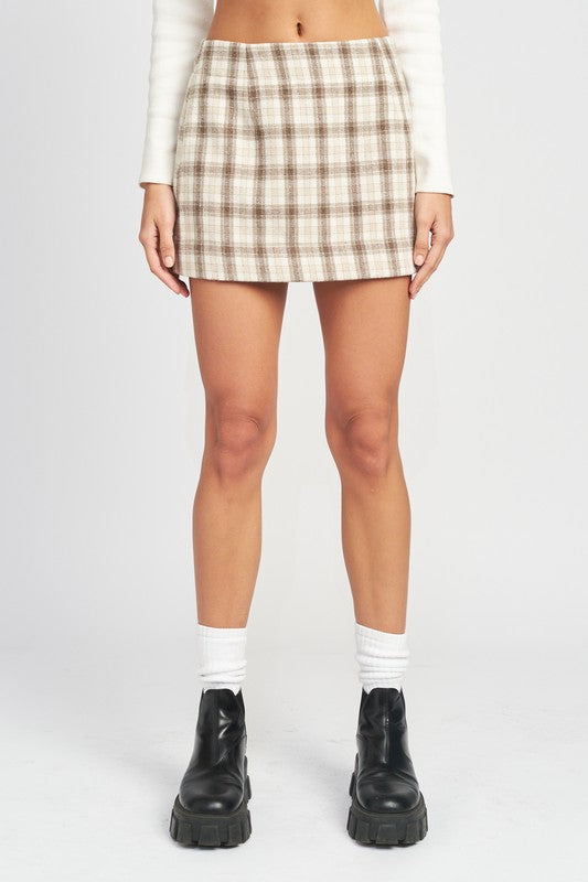 EMORY PARK SQUARE PRINTED MINI SKIRT