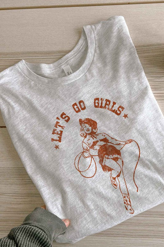 ROSEMEAD LOS ANGELES CO UNISEX LETS GO GIRLS WESTERN OVERSIZED GRAPHIC T-SHIRT IN 5 COLORS