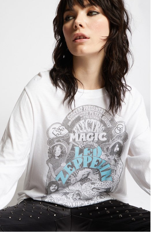 Recycled Karma "Led Zeppelin Electric Magic" Long Sleeve Graphic Tee